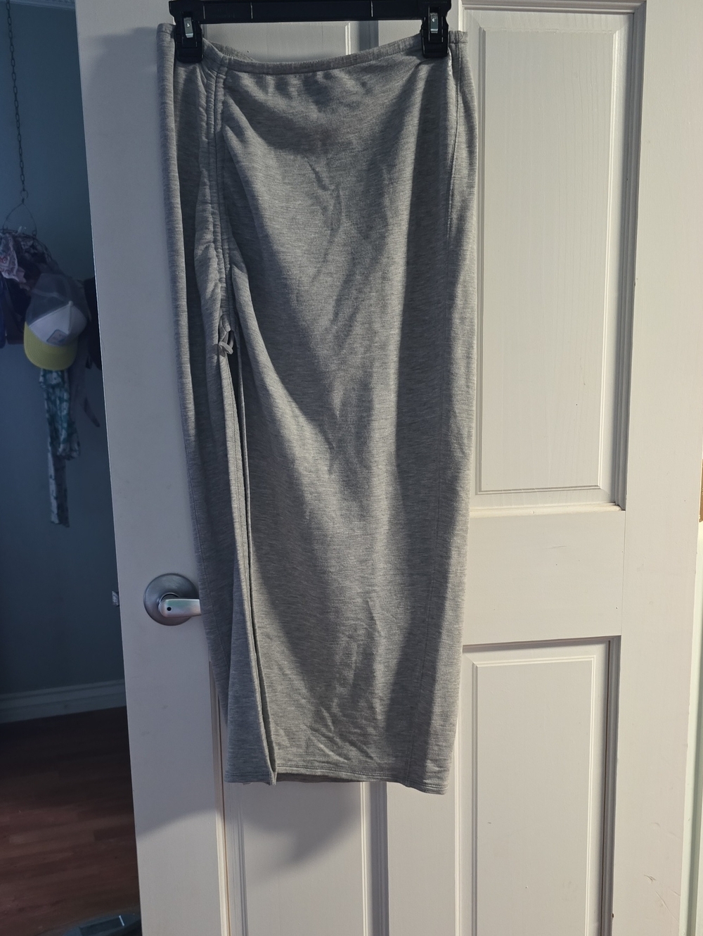 We The Free Heather Gray Midi Wrap Skirt